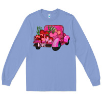 Colony Blue valentine's day heart cactus truck Long Sleeve Tee - RanaPortraitStore