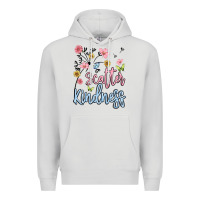 Dove Grey scatter kindness Premium Hoodie - MaliasSmallBusiness