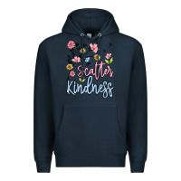 Navy scatter kindness Premium Hoodie - MaliasSmallBusiness