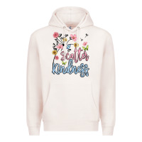 Pale Pink scatter kindness Premium Hoodie - MaliasSmallBusiness