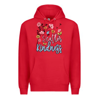 Red scatter kindness Premium Hoodie - MaliasSmallBusiness