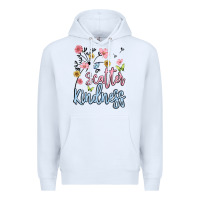 White scatter kindness Premium Hoodie - MaliasSmallBusiness