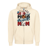 Sandshell loud and proud baseball mom Zipper Hoodie - Zillion Design Studio