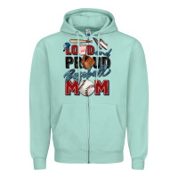 Seafoam loud and proud baseball mom Zipper Hoodie - Zillion Design Studio