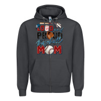 Smoke loud and proud baseball mom Zipper Hoodie - Zillion Design Studio