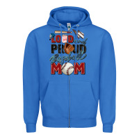 True Royal loud and proud baseball mom Zipper Hoodie - Zillion Design Studio