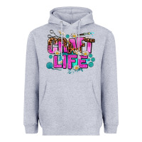 Heather Grey craft life Heavyweight Hoodie - AdoDesignShop
