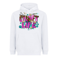 White craft life Heavyweight Hoodie - AdoDesignShop