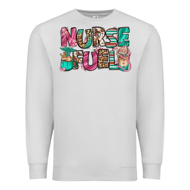 Nurse Fuel Coffee Cups Premium Sweatshirt by Jasminsmagicworld | Teevron