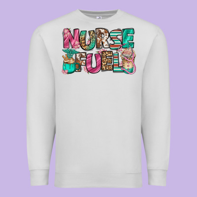 Nurse Fuel Coffee Cups Premium Sweatshirt Designed By Jasminsmagicworld