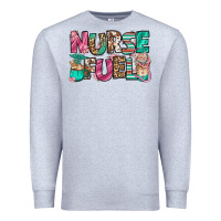Heather Grey nurse fuel coffee cups Premium Sweatshirt - Jasminsmagicworld