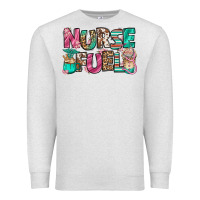 Oatmeal Heather nurse fuel coffee cups Premium Sweatshirt - Jasminsmagicworld
