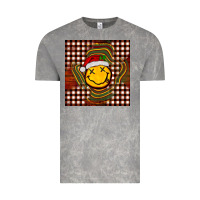 Cloud Rock Christmas smiley face Vintage Tee - BarkalooDesign
