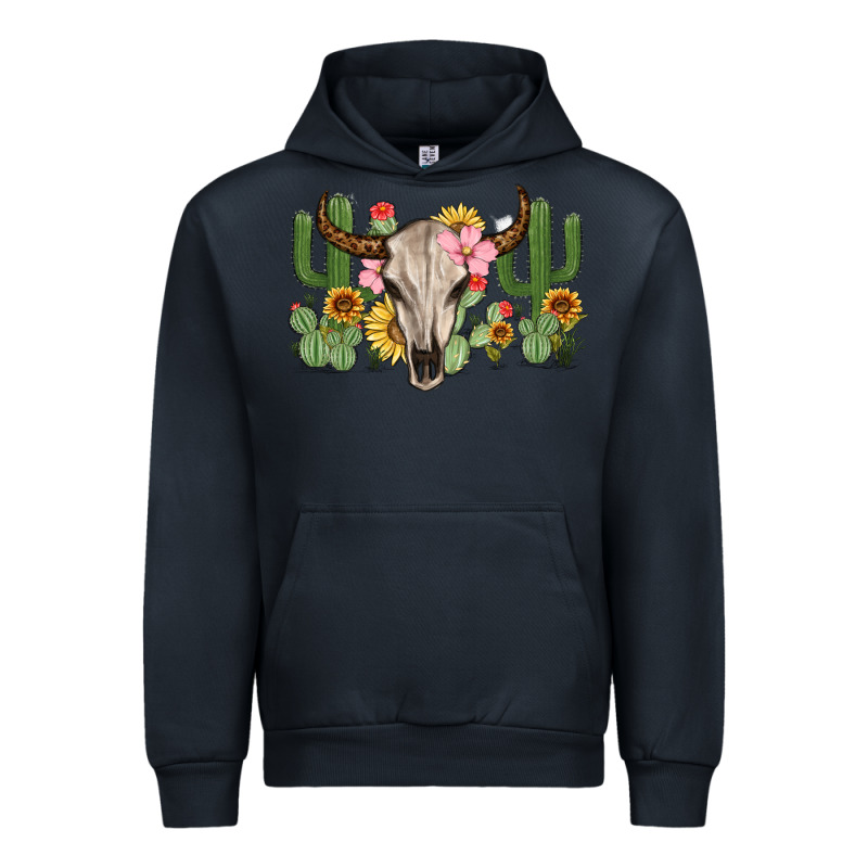 Bull Skull With Cactus Urban Hoodie by MaliasSmallBusiness | Teevron