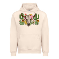 Sandshell bull skull with cactus Urban Hoodie - MaliasSmallBusiness