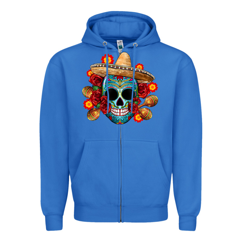Mexico Skull Zipper Hoodie by CTS Tumbler Store | Teevron
