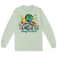 Matcha teachers change the world Long Sleeve Tee - texasbilliewilder