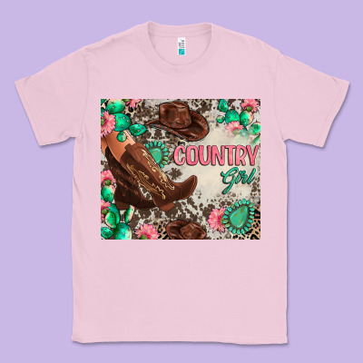 Country Girl Classic Tee Designed By Zillion Design Studio