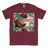 Burgundy country girl Classic Tee - Zillion Design Studio