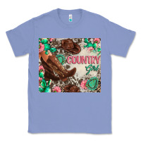 Colony Blue country girl Classic Tee - Zillion Design Studio