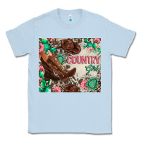 Dusty Blue country girl Classic Tee - Zillion Design Studio