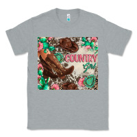 Heather Grey country girl Classic Tee - Zillion Design Studio