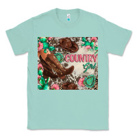 Seafoam country girl Classic Tee - Zillion Design Studio