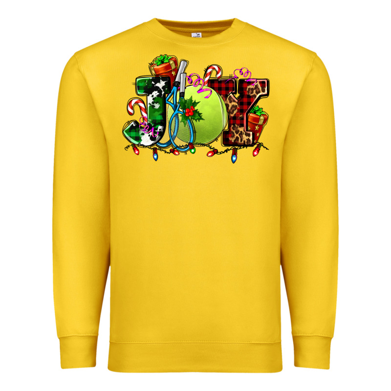 Joy And Tennis Christmas Premium Sweatshirt by AdoDesignShop | Teevron