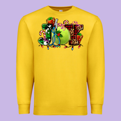 Joy And Tennis Christmas Premium Sweatshirt Designed By Adodesignshop