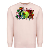 Pale Pink joy and tennis christmas Premium Sweatshirt - AdoDesignShop