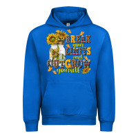 Cobalt break your limits and outgrow yourself Urban Hoodie - NancyCooperArtShop