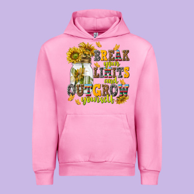 Break Your Limits And Outgrow Yourself Urban Hoodie Designed By Nancycooperartshop