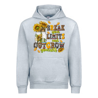 Heather Grey break your limits and outgrow yourself Urban Hoodie - NancyCooperArtShop