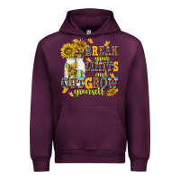 Mauve Wine break your limits and outgrow yourself Urban Hoodie - NancyCooperArtShop
