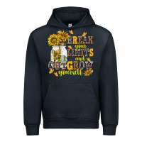 Navy break your limits and outgrow yourself Urban Hoodie - NancyCooperArtShop
