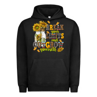 Pigment Black break your limits and outgrow yourself Urban Hoodie - NancyCooperArtShop