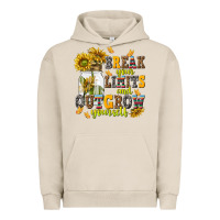 Pigment French Oak break your limits and outgrow yourself Urban Hoodie - NancyCooperArtShop