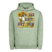 Pigment Oil Green break your limits and outgrow yourself Urban Hoodie - NancyCooperArtShop