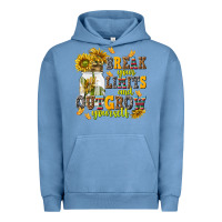 Pigment Pebble Blue break your limits and outgrow yourself Urban Hoodie - NancyCooperArtShop