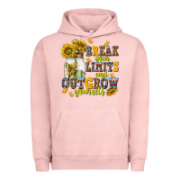 Pigment Salmon break your limits and outgrow yourself Urban Hoodie - NancyCooperArtShop