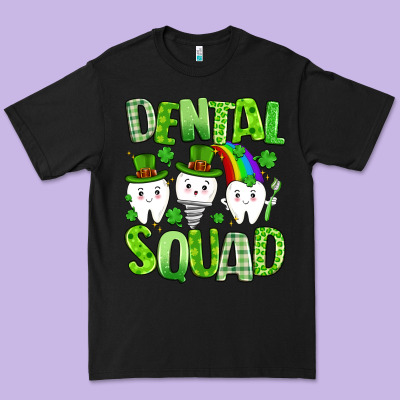 St. Patricks Day Dental Squad Premium Tee Designed By Artiststas