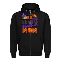 Black loud and proud basketball mom Zipper Hoodie - Zillion Design Studio