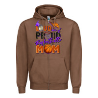 Chestnut loud and proud basketball mom Zipper Hoodie - Zillion Design Studio
