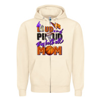 Sandshell loud and proud basketball mom Zipper Hoodie - Zillion Design Studio