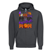 Smoke loud and proud basketball mom Zipper Hoodie - Zillion Design Studio