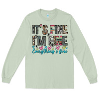 Matcha it s fine i m fine everything s fine Long Sleeve Tee - Zillion Design Studio