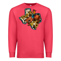 Cardinal rodeo sunflower texas map Premium Sweatshirt - JahusDesignShop
