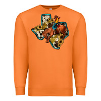 Carrot rodeo sunflower texas map Premium Sweatshirt - JahusDesignShop