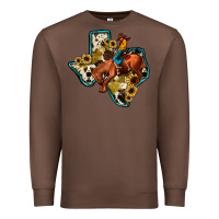 Chestnut rodeo sunflower texas map Premium Sweatshirt - JahusDesignShop