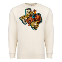 Sandshell rodeo sunflower texas map Premium Sweatshirt - JahusDesignShop
